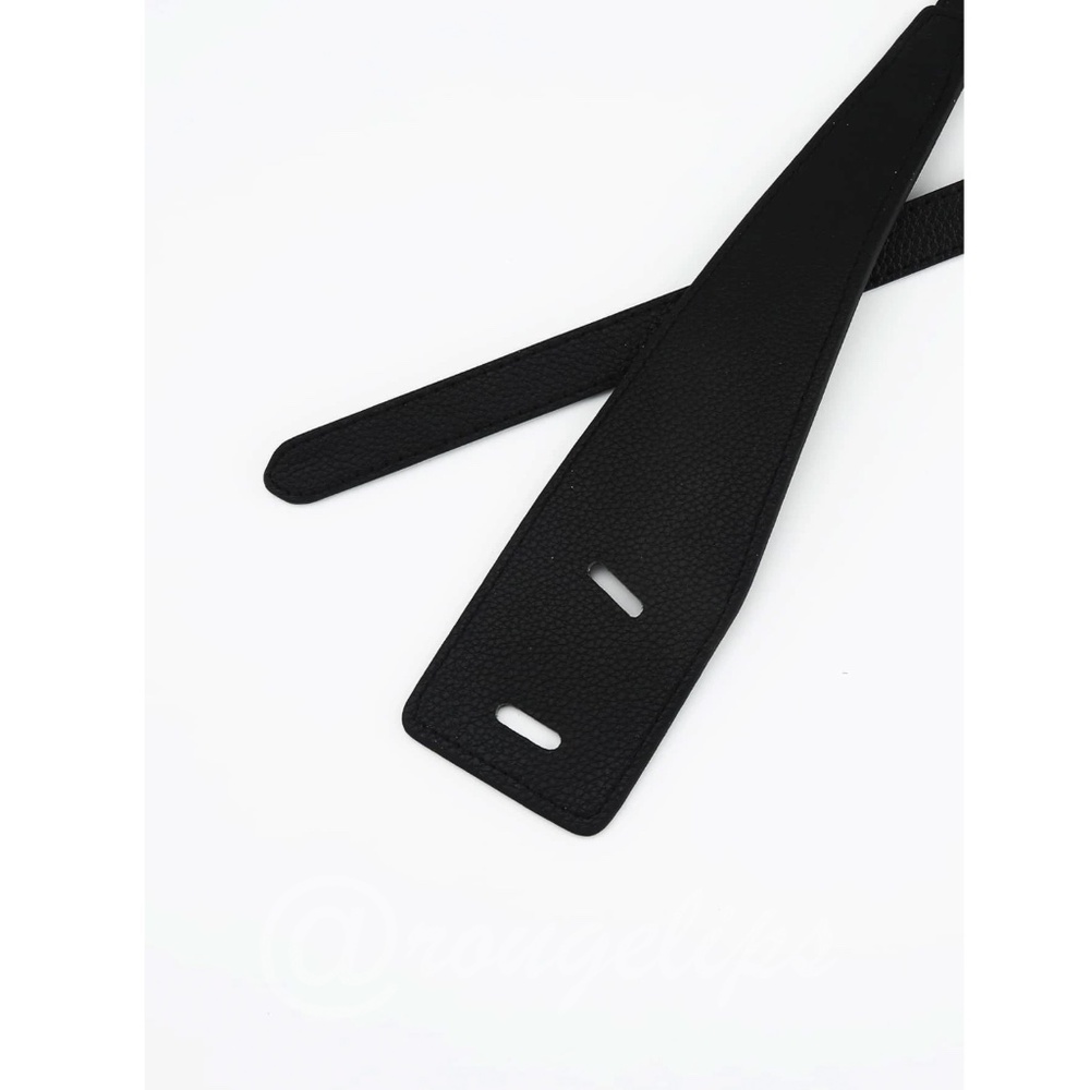 Black Belt Faux Leather PU - Picture 5 of 5